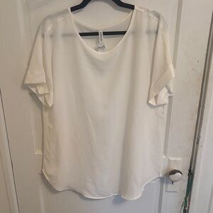 Ivory Short Sleeve Blouse
